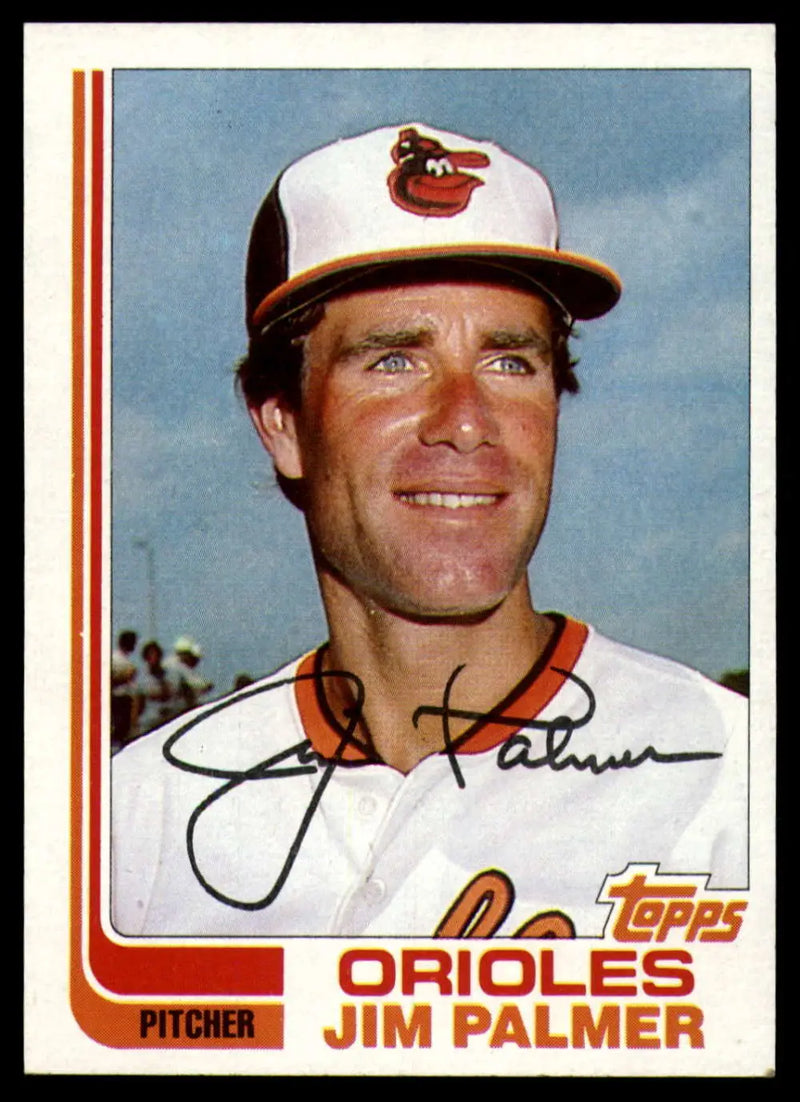 1982 Topps #80 Jim Palmer EX Excellent Baltimore Orioles Baseball Card - Baseball Card Single