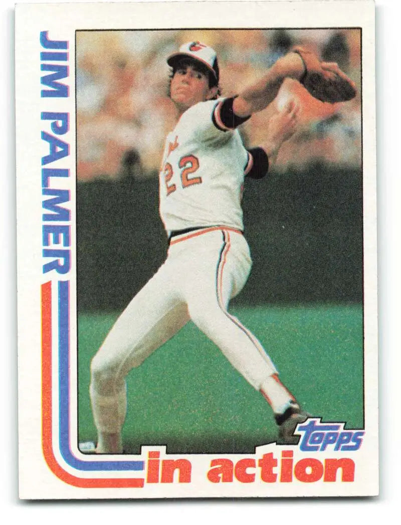 1982 Topps #81 Jim Palmer EX Excellent Baltimore Orioles Baseball Card - Baseball Card Single