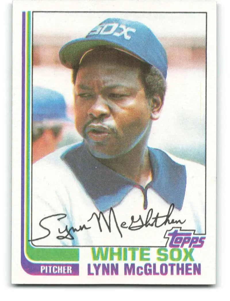 1982 Topps #85 Lynn McGlothen EX Excellent Chicago White Sox Baseball Card - Baseball Card Single