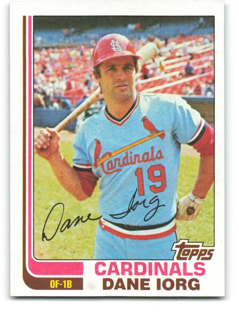 1982 Topps #86 Dane Iorg EX Excellent St. Louis Cardinals Baseball Card - Baseball Card Single
