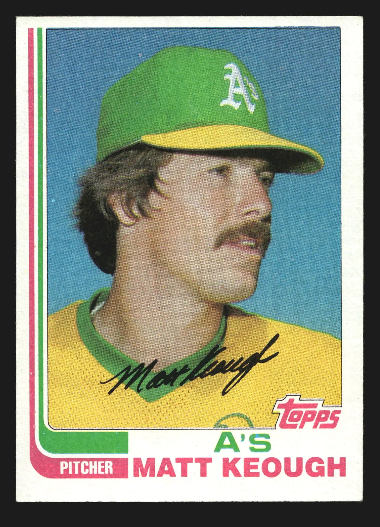 1982 Topps #87 Matt Keough Oakland Athletics - Baseball Card Single