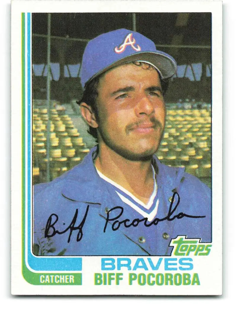 1982 Topps #88 Biff Pocoroba EX Excellent Atlanta Braves Baseball Card - Baseball Card Single