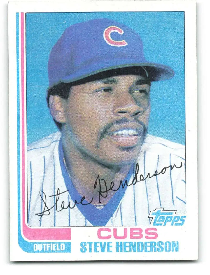 1982 Topps #89 Steve Henderson EX Excellent Chicago Cubs Baseball Card - Baseball Card Single