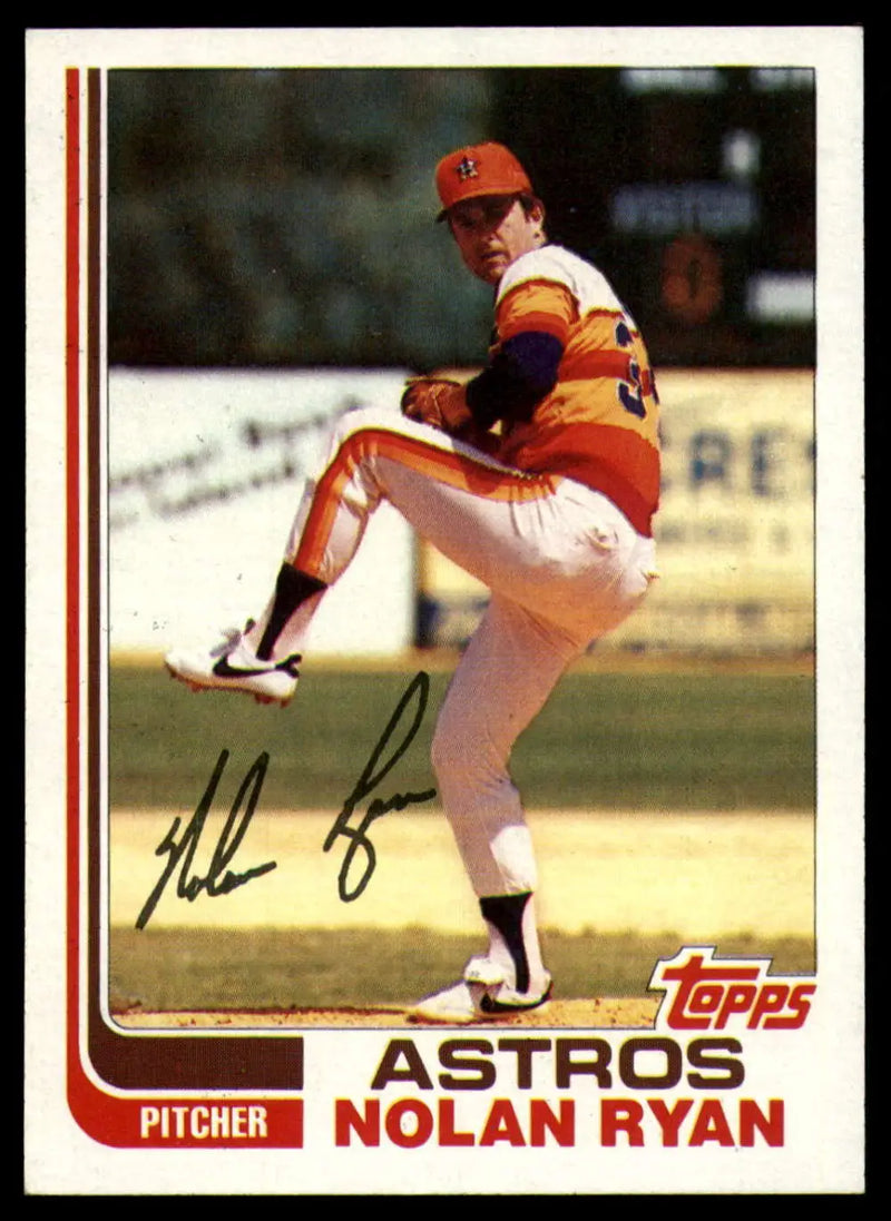 1982 Topps #90 Nolan Ryan EX Excellent Houston Astros Baseball Card - Baseball Card Single