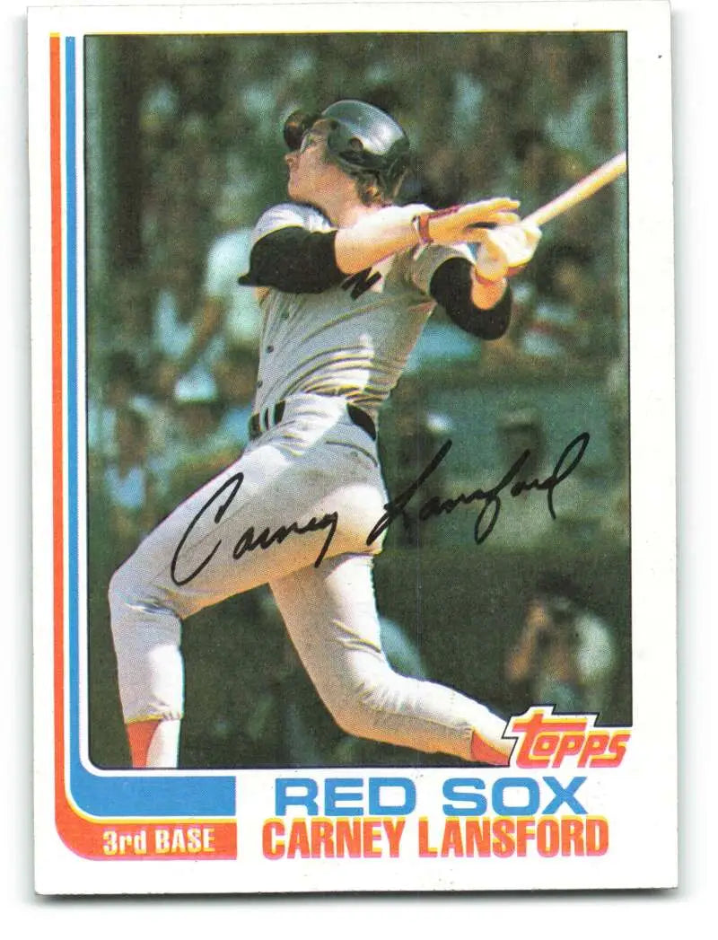 1982 Topps #91 Carney Lansford EX Excellent Boston Red Sox Baseball Card - Baseball Card Single