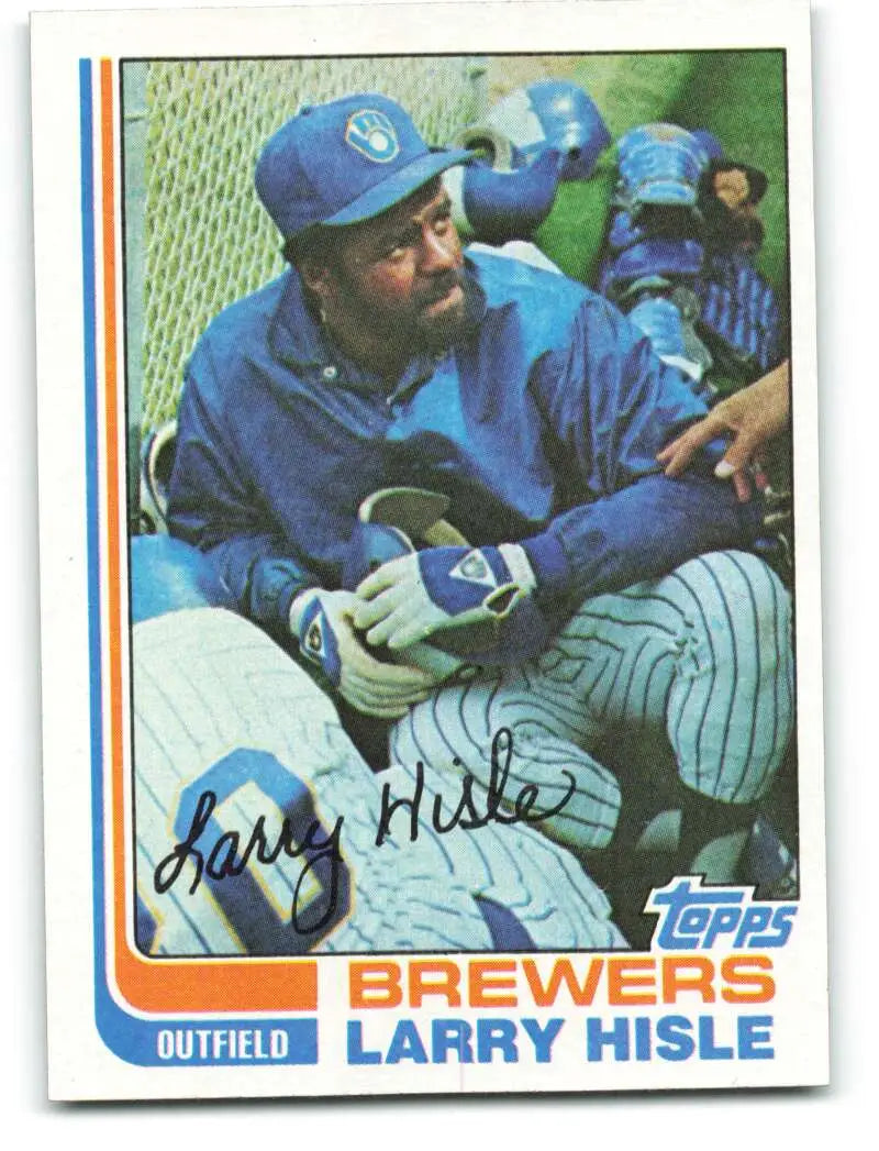 1982 Topps #93 Larry Hisle EX Excellent Milwaukee Brewers Baseball Card - Baseball Card Single