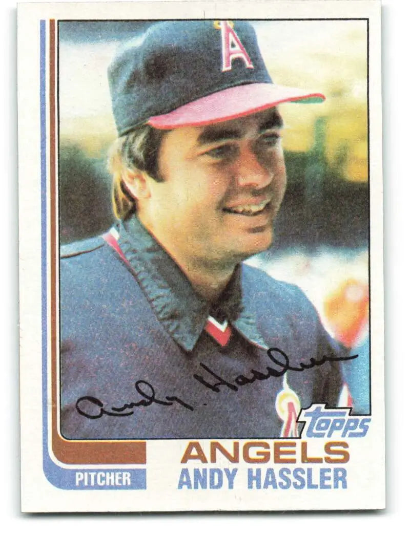 1982 Topps #94 Andy Hassler EX Excellent California Angels Baseball Card - Baseball Card Single