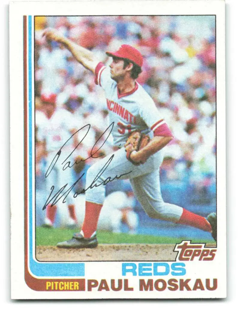 1982 Topps #97 Paul Moskau EX Excellent Cincinnati Reds Baseball Card - Baseball Card Single