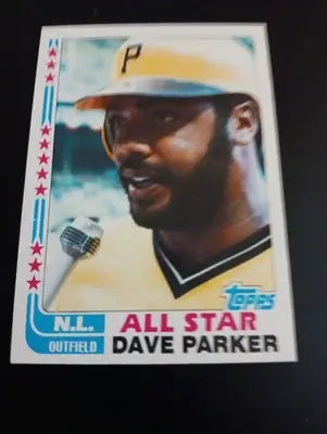 1982 Topps - All-Star Dave Parker #343. Pittsburgh Pirates. NRMT+