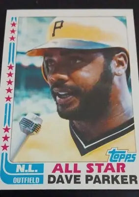 1982 Topps - All-Star Dave Parker #343. Pittsburgh Pirates. NRMT+