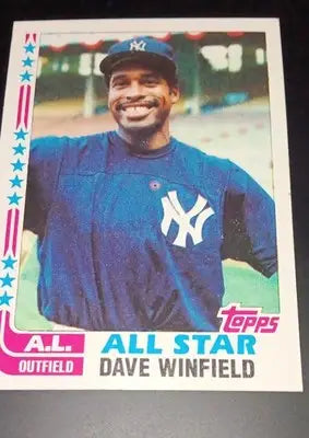 1982 Topps - All-Star Dave Winfield #553. New York Yankees. NRMT+ - Baseball Card Single