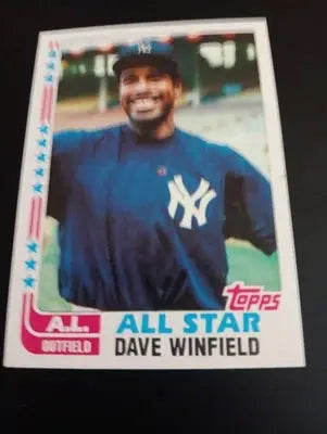 1982 Topps - All-Star Dave Winfield #553. New York Yankees. NRMT+ - Baseball Card Single