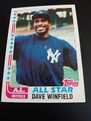 1982 Topps - All-Star Dave Winfield #553. New York Yankees. NRMT+ - Baseball Card Single