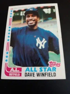 1982 Topps - All-Star Dave Winfield #553. New York Yankees. NRMT+ - Baseball Card Single