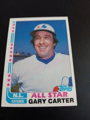 1982 Topps - All-Star Gary Carter #344. Montreal Expos. NRMT+