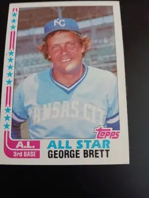 1982 Topps - All-Star George Brett #549. Kansas City Royals. EX-NRMT - Baseball Card Single