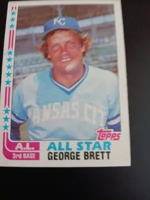 1982 Topps - All-Star George Brett #549. Kansas City Royals. EX-NRMT - Baseball Card Single