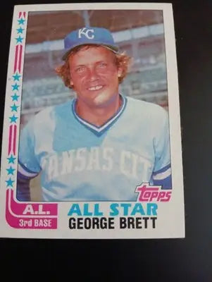 1982 Topps - All-Star George Brett #549. Kansas City Royals. EX-NRMT - Baseball Card Single