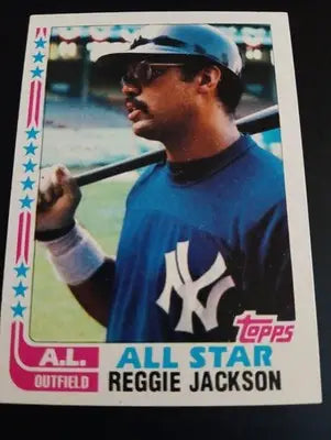 1982 Topps - All-Star Reggie Jackson #551. NY Yankees. NRMT+ - Baseball Card Single