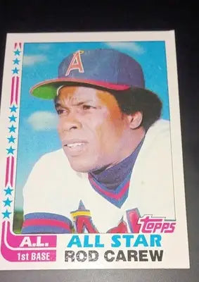 1982 Topps - All-Star Rod Carew #547. Twins. NRMT+ - Baseball Card Single