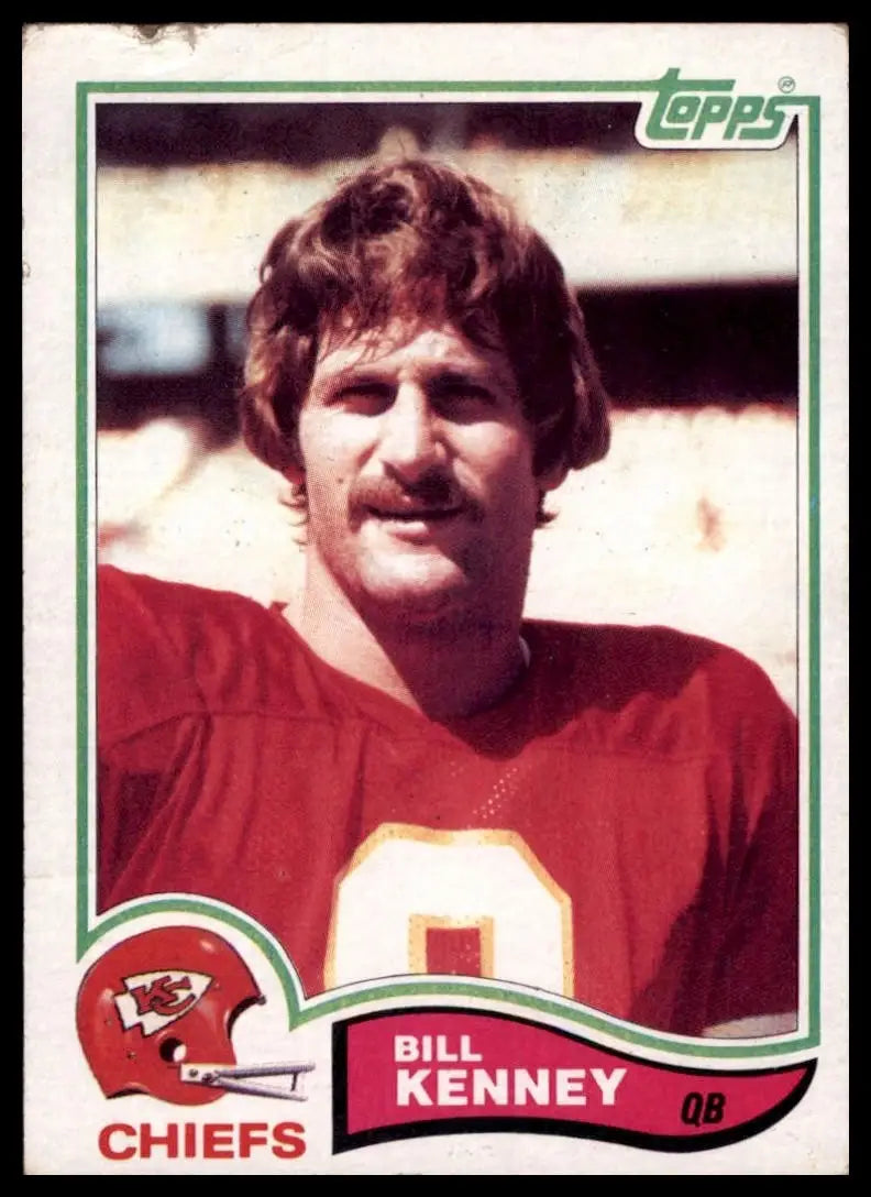 1982 Topps Bill Kenney #119 Rookie Kansas City Chiefs Football Card NFL Sports - Football Card Single