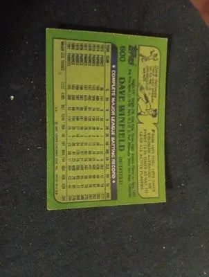 1982 Topps - Dave Winfield #600. NY Yankees. NRMT+ - Baseball Card Single