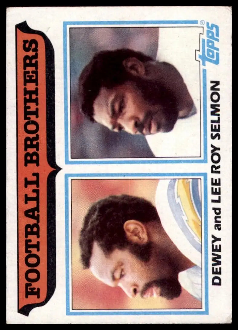 1982 Topps Dewey Lee Roy Selmon #270 Brothers Chargers Buccaneers Football Card