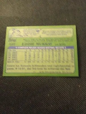 1982 Topps - Eddie Murray #390. Baltimore Orioles. EX - EX+ - Baseball Card Single