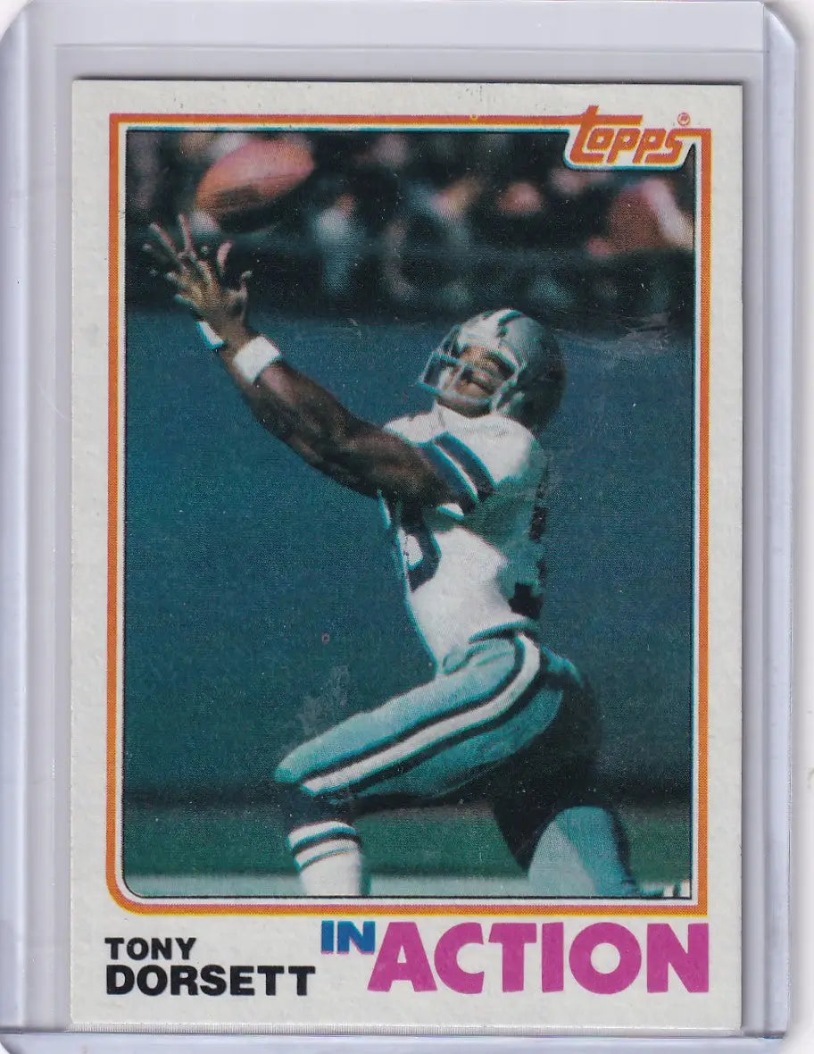 1982 Topps Football Tony Dorsett Dallas Cowboys collectible football card image