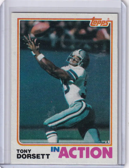 1982 Topps Football Tony Dorsett Dallas Cowboys collectible football card image