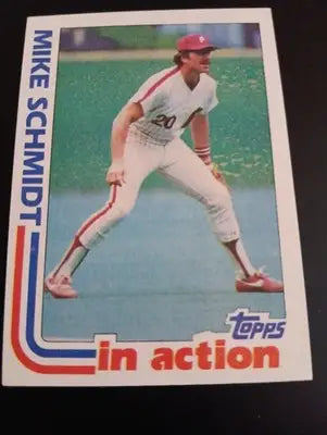 1982 Topps - In Action Mike Schmidt #101. Phillies. NRMT+