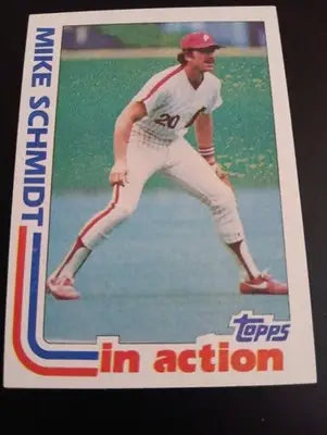 1982 Topps - In Action Mike Schmidt #101. Phillies. NRMT+
