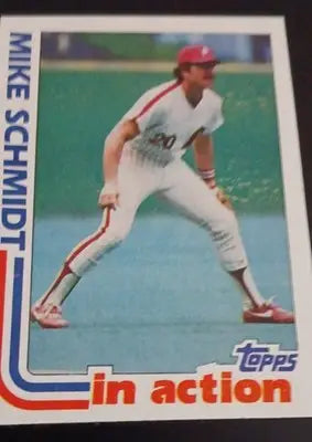 1982 Topps - In Action Mike Schmidt #101. Phillies. NRMT+