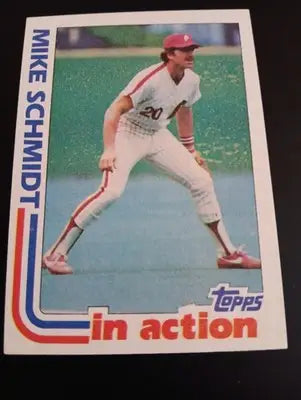 1982 Topps - In Action Mike Schmidt #101. Phillies. NRMT+