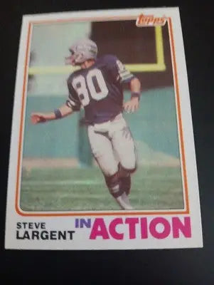 1982 Topps - In Action Steve Largent #250. Seattle Seahawks. EX+ - NRMT - Football Card Single
