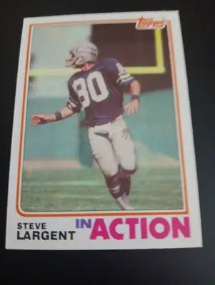 1982 Topps - In Action Steve Largent #250. Seattle Seahawks. EX+ - NRMT - Football Card Single