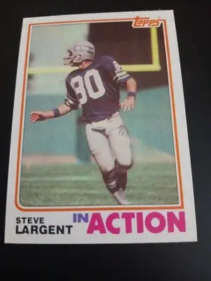 1982 Topps - In Action Steve Largent #250. Seattle Seahawks. EX+ - NRMT - Football Card Single