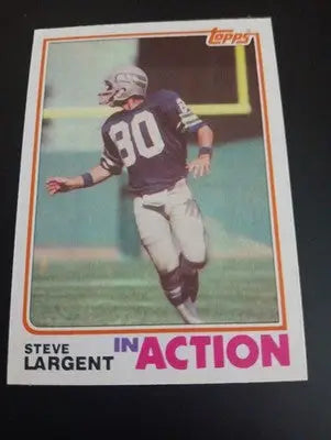 1982 Topps - In Action Steve Largent #250. Seattle Seahawks. EX+ - NRMT - Football Card Single