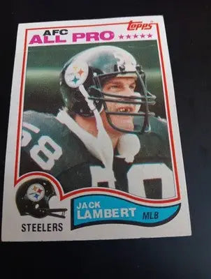 1982 Topps - Jack Lambert #213. Steelers. NRMT+ - Football Card Single