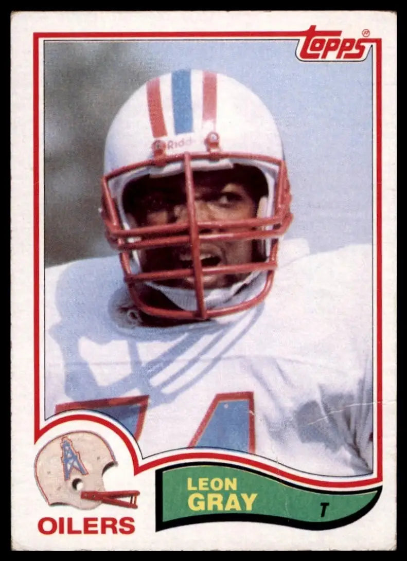1982 Topps Leon Gray #99 Houston Oilers Football Card NFL Sports - Football Card Single