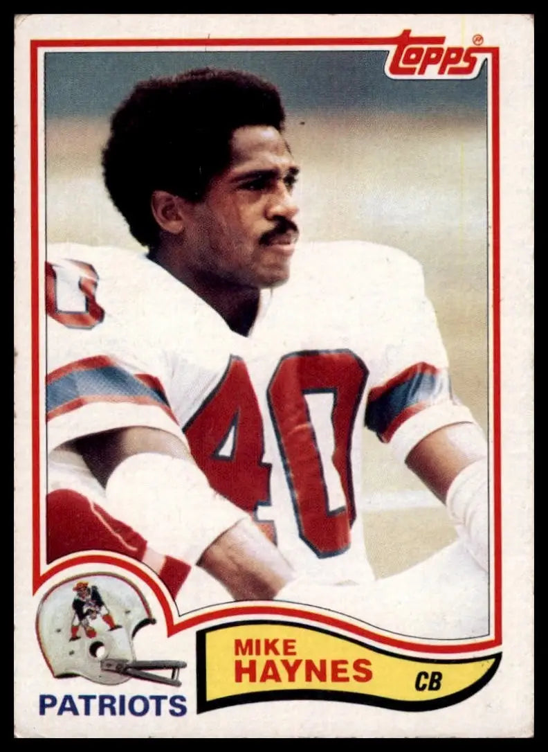 1982 Topps Mike Haynes #153 New England Patriots Football Card NFL Sports - Football Card Single