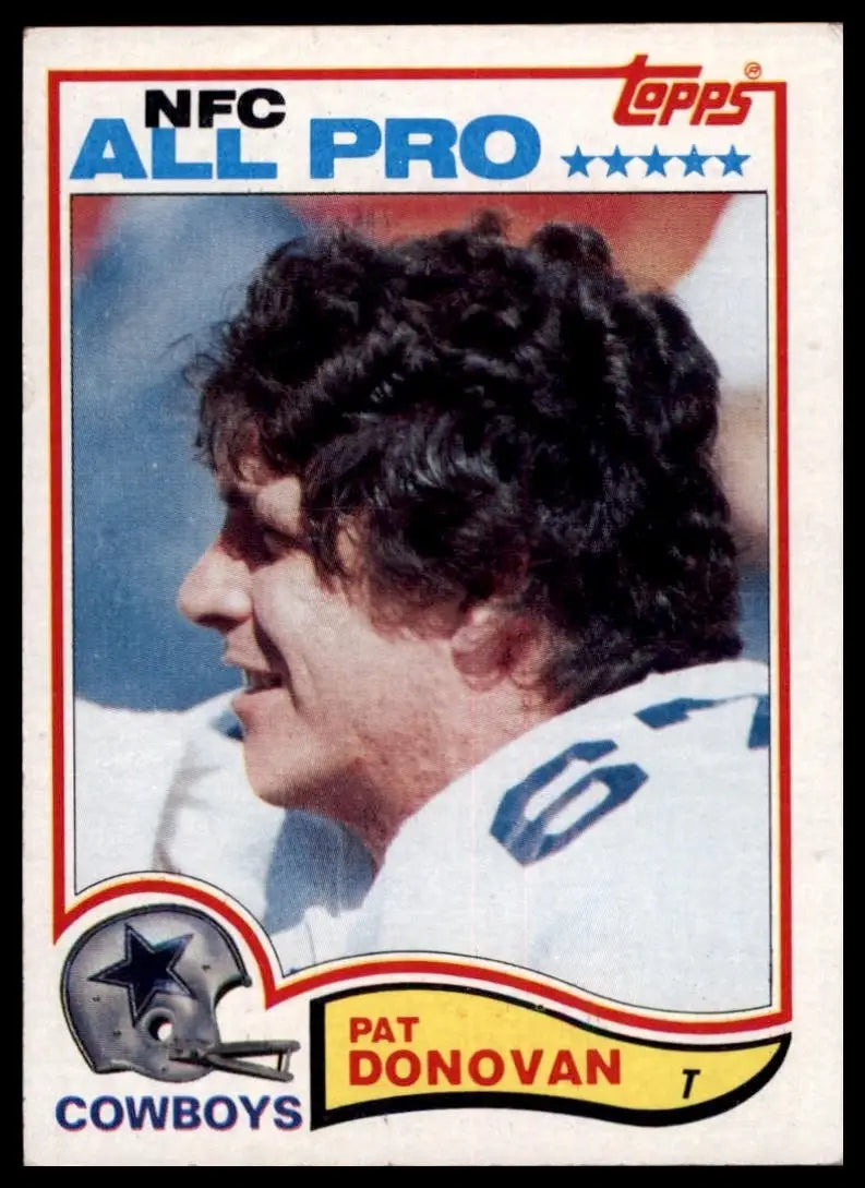 1982 Topps Pat Donovan #310 Dallas Cowboys Football Card NFL Sports