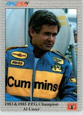 1983 & 1985 P.P.G. Champion Al Unser - 1991 All World - #95 - Racing - Racing Card Single