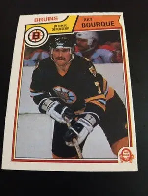 1983-84 O-Pee-Chee - Ray Bourque #45. Boston Bruins. EX+ - Hockey Card Single