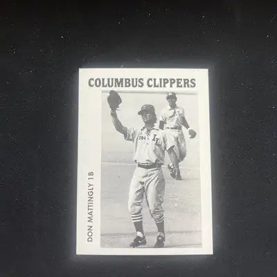 Columbus Clippers minor league baseball card featuring Don Mattingly rookie in mint condition
