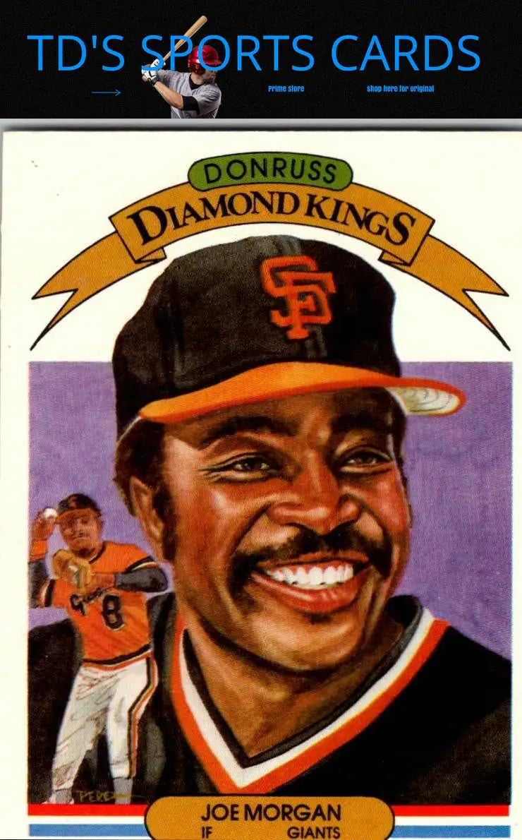 1983 Donruss Joe Morgan baseball card for sports collectibles and trading cards