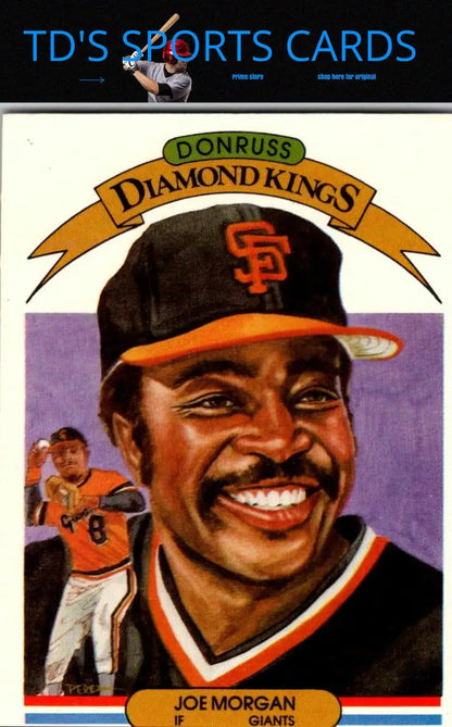 1983 Donruss Joe Morgan baseball card for sports collectibles and trading cards