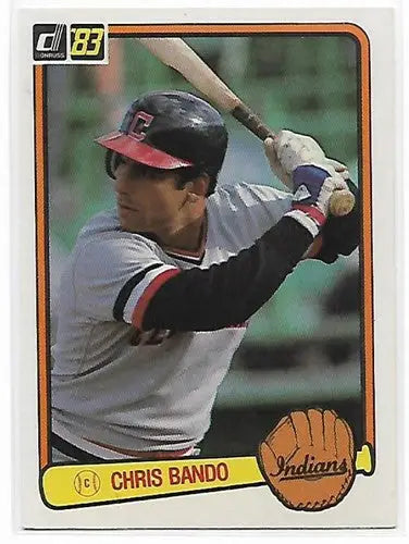 1983 Donruss #33 Chris Bando EX/NM Indians - Baseball Card Single