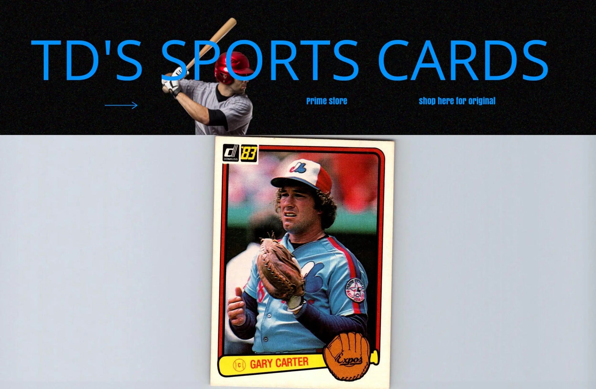 1983 Donruss Gary Carter baseball card front view for collectors and fans