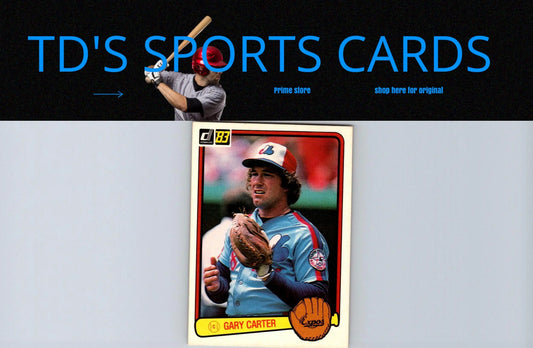 1983 Donruss Gary Carter baseball card front view for collectors and fans